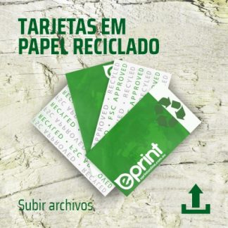 tarjetas de visita en papel reciclado